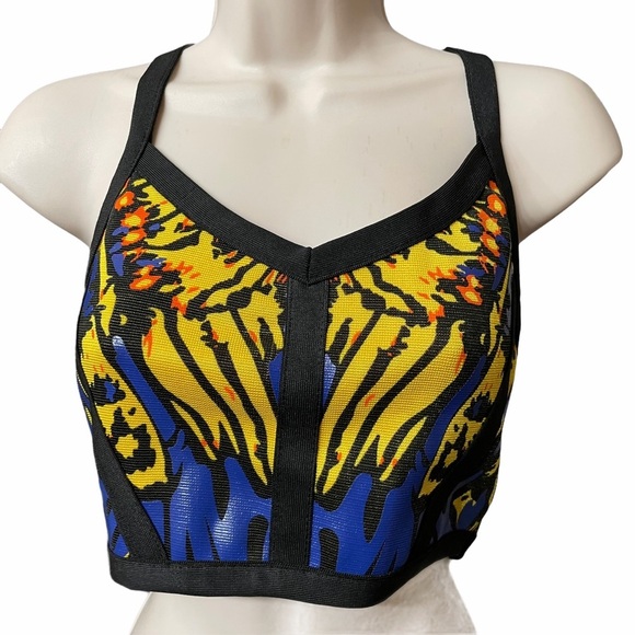 2B Bebe Bodycon Mid Riff Cutout Dress Size S Y2K Style - Picture 3 of 10